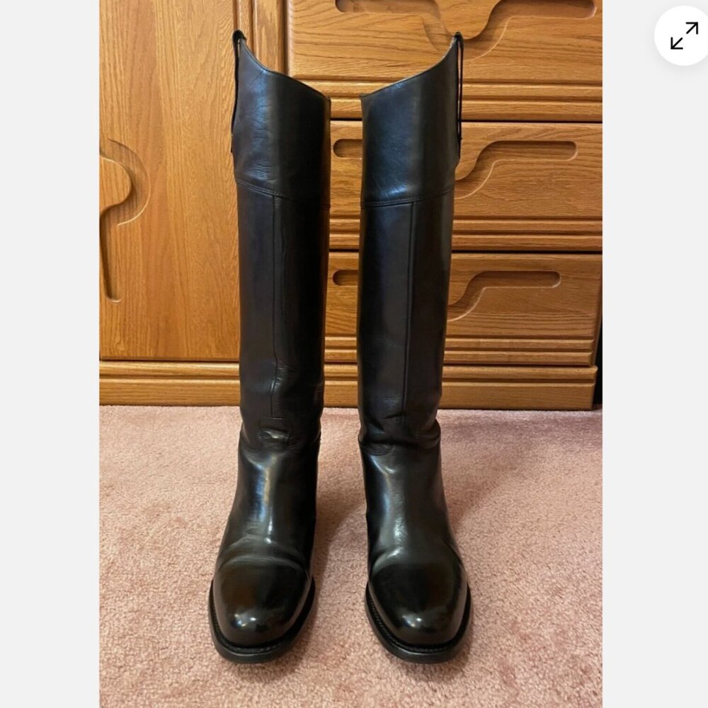 Free Lance Paris black leather riding boots - EUC